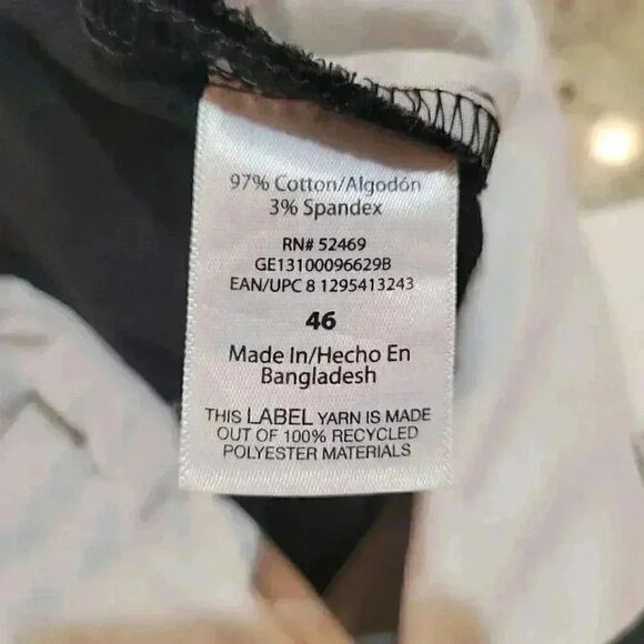 George Men's Black Soot Cotton/Spandex Flat Front Above the Knee Shorts NEW - Picture 10 of 11